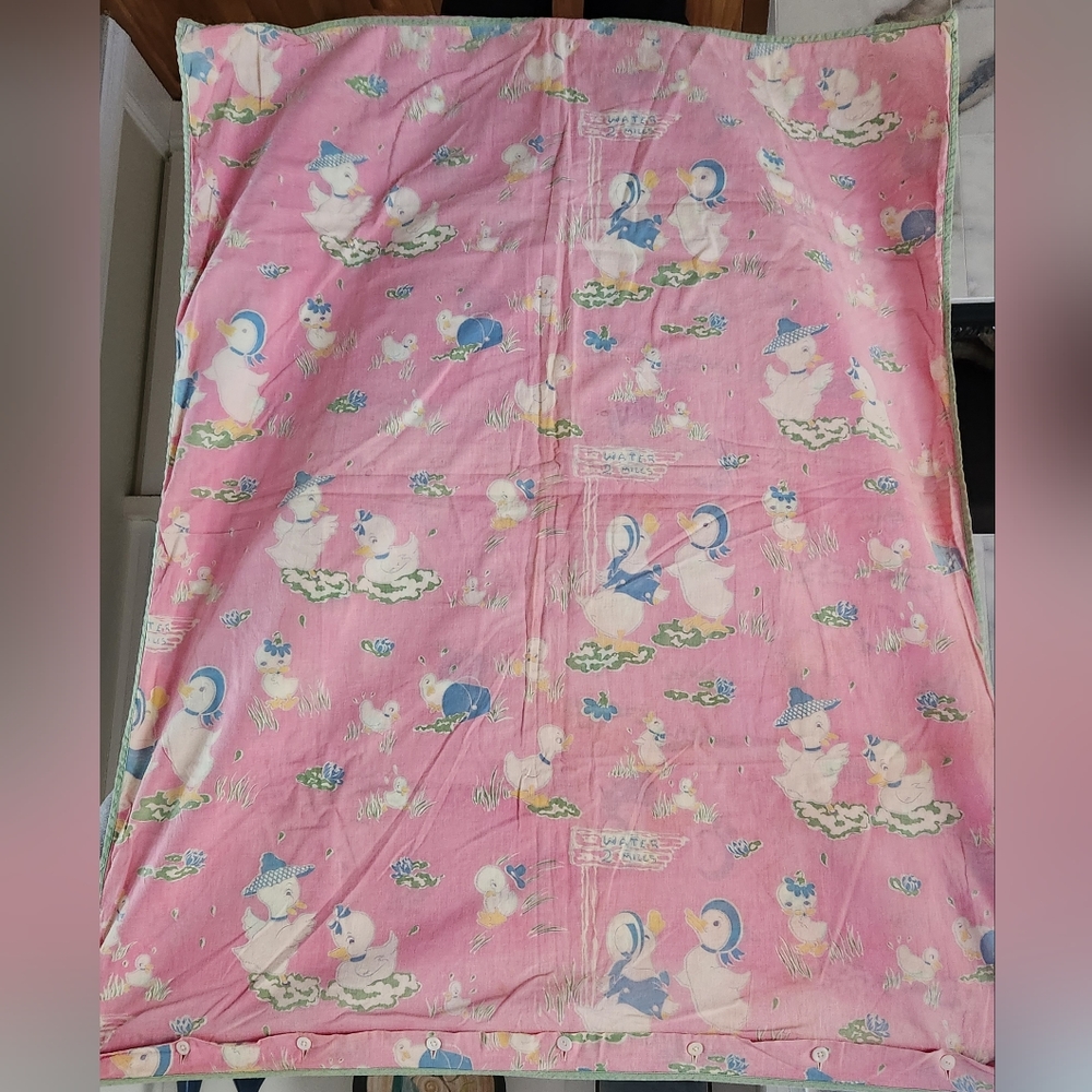 Vintage Crib Duvet Cover - Picture 2 of 12